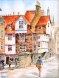 34 - John Knox House, Eduinburgh - Watercolour - Doreen McKerracher.JPG